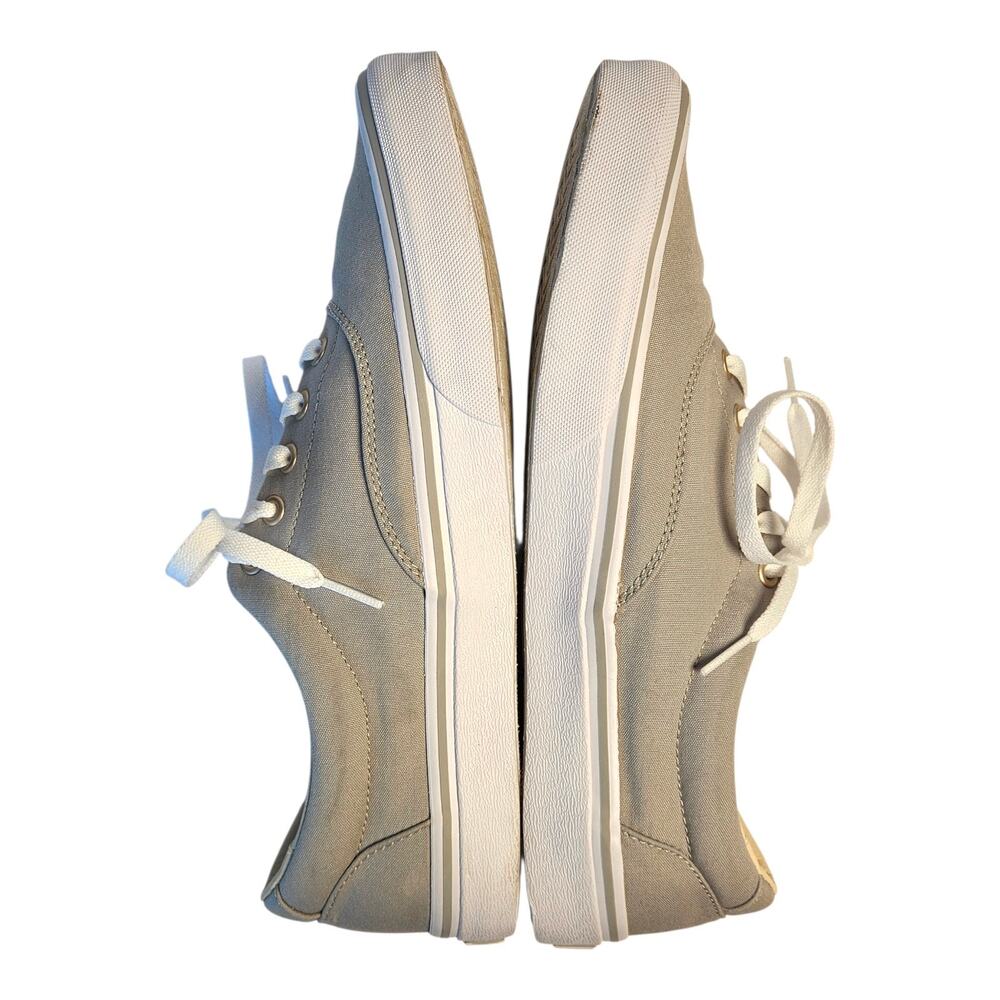 POLO RALPH LAUREN Men's 11 Keaton Shoes Sneakers Soft Gray Canvas Pony Logo - Picture 8 of 9